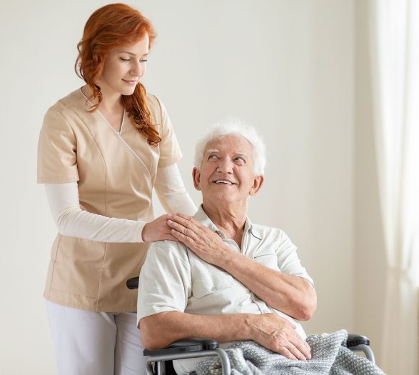 Home care caregiver assisting senior in Panorama City, Los Angeles, California